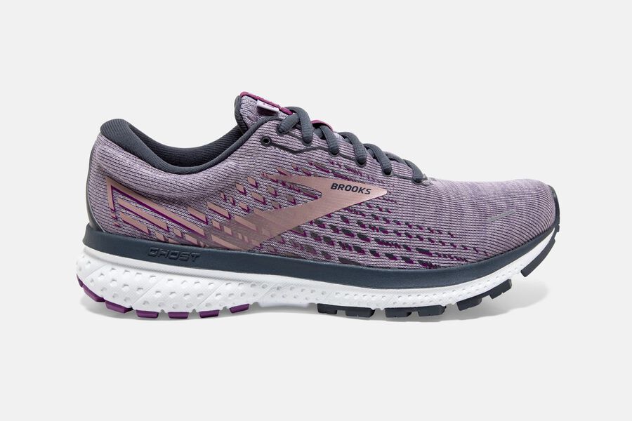 Brooks Ghost 13 Womens UK - Road Running Shoes - Lavender/Metal 550-VPHAUR